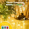 thumbnail image 4 of Fairy Lights EXF, funciona con pilas, 66 m, 200 LED, paquete de 2, 4 of 7