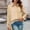 Khaki, variant on Fnooota Womens Button Down Shirts, Sequin Party Lapel Collar Casual Long Sleeve Shirts Khaki Size S-2XL