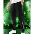 thumbnail image 4 of Men Joggers St Patricks Day Irish Luck'n Legs Sweatpants Fleece Joggers Small Black, 4 of 7