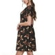 thumbnail image 2 of Fotbe Bulldog with Sunglasses Vestido Largo de Moda para Mujer, Vestido Tipo Camiseta con Manga Corta y Estilo Casual a Rayas y Bloques de Color, 2 of 6