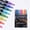 A, variant on Goowood Double Line Outline Markers - Professional Metallic Glitter Pens for Drawing and Writing - Squiggles Outline Marker Set for Birthday Greeting Cards