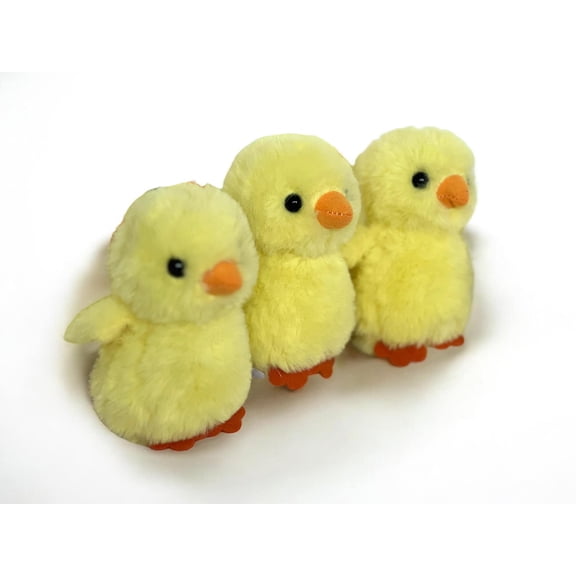 3 Pack Mini Auswella Chicks - Plush Stuffed Animal Baby Chick Toy