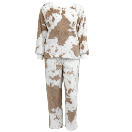 

HOMEMAXS 1 Set Flannel Warm Pajamas Fashionable Women Sleepwear Stylish Women Nightwear