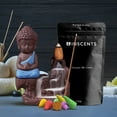 thumbnail image 6 of Inscents Buddha AS-SEEN-ON-TV Ceramic Incense Holder Cone Burner with Backflow Design Ornament Home Decor Aromatherapy for Spa Office Bedroom Yoga +50 pcs Essential Oil Dipped Scented Incense Cones, 6 of 6