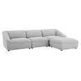 thumbnail image 2 of Modway Comprise 4-Piece Living Room Set in Light Gray, 2 of 10