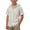 Beige, variant on Conairie Button Down Shirt For Boys Solid Relaxed Fit Short Sleeve Collared Top Kids Breathable Summer Basic Blouse 7-8 Y