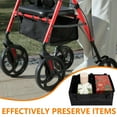 thumbnail image 5 of Gnwei Under Seat Rollator Bag, Detachable Rollator Basket Walker Bag Black Walker Accessories Large Size Walker Tray for Folding Walker Basket for Four Wheel Rollator, 5 of 8