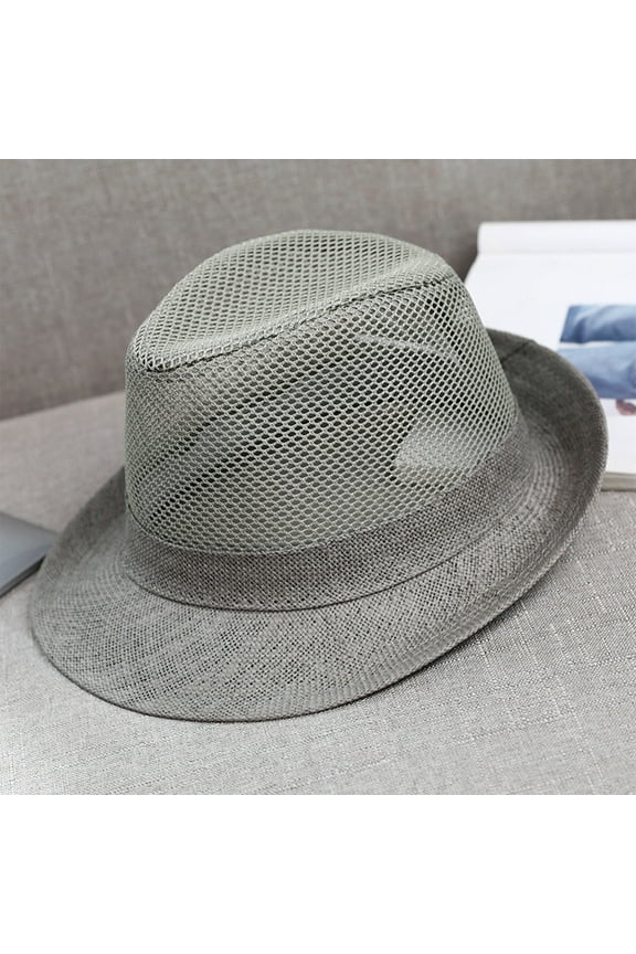 Breathable Sun Hat Mesh Grass Fabric Outdoor Fishing Hiking Gardening Adjustable Wide Brim Lightweight Ventilated Summer Sun Protection Cap for Men Women UV Shade Travel Beach Outdoor Wear
