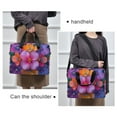 thumbnail image 6 of FORMRS 16" Laptop Bag Carrying Sleeve Case with Handle Travel Shoulder Briefcase, Large Purple Flowers, 6 of 8