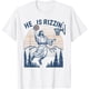 thumbnail image 1 of Camiseta de baloncesto con texto en inglés «He is Risen Rizzin» de Pascua Jesús Fe cristiana, 1 of 2