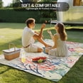 thumbnail image 4 of Coastal Turtle Outdoor Rug for Patio/Deck/Porch, Non-Slip Large Area Rug 5 x 7 Ft, Farmhouse Nautical Coral Jellyfish Starfish Indoor Outdoor Rugs Washable Area Rugs, Camping Rug Carpet Runner, 4 of 8