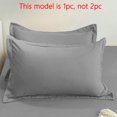 thumbnail image 4 of Funda de almohada de Color liso mate, funda de almohada suave con sellado de sobre para dormitorio, ropa de cama, 1 unidad, 4 of 5