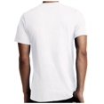thumbnail image 3 of Camiseta informal grande blanca 100% algodón puro para hombre, de manga corta, para verano y otoño, cómoda, estilo minimalista, cuello redondo. Para adultos, hombres, mujeres, adolescentes, jóvenes., 3 of 7
