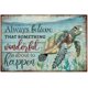 thumbnail image 1 of Letrero de metal vintage de tortuga marina para garaje, letreros personalizados, letreros de cueva de jardín, placa artística, póster, decoración de pared, 1 of 9