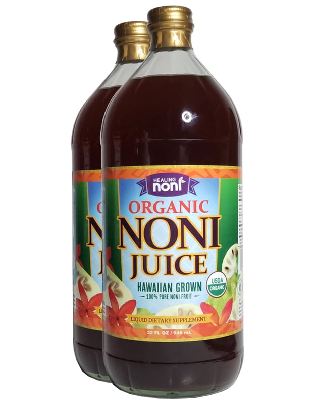 Healing Noni™ Certified Organic Hawaiian Noni Juice (2 x 32oz bottles