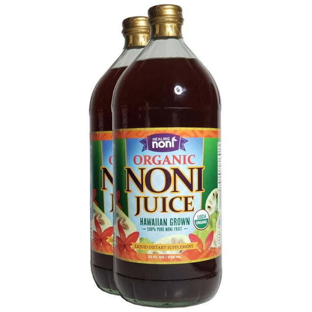 Healing Noni™ Certified Organic Hawaiian Noni Juice (2 x 32oz bottles