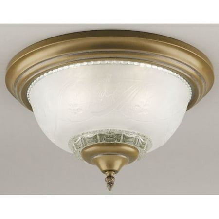 Westinghouse Sienna Single Light Ceiling Fixture Featuring Embossed Westinghouse 3 Light Ceiling Fixture Cozumel Gold Interior Flush Mount With Frosted Embossed Fl