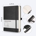 thumbnail image 3 of Cuaderno punteado RETTACY - Diario A5 con 256 Pág. 120gsm, 8 Pág. Perforadas, Cuero PU, Bolsillo Interior, 5.75'' × 8.38'', 3 of 3