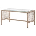 thumbnail image 3 of vidaXL 4 Piece Garden Lounge Set with Cushions Poly Rattan Beige, 3 of 5
