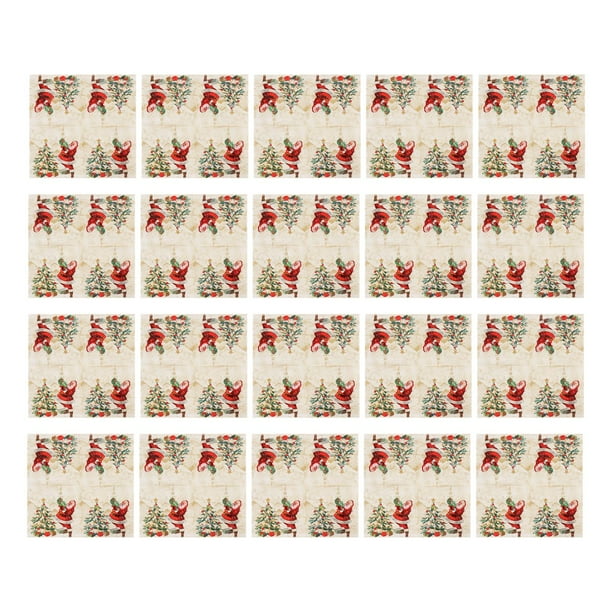 Servilletas de papel navideñas, servilletas para invitados, vajilla desechable, servilletas de tamaño para cena, para fiesta, hogar, vacaciones,