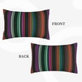thumbnail image 2 of JUNZAN Colorful Stripes Pillow Cases Standard Size, with Envelope Closure Bed Pillow Cases(without pillow core),20"x30" inches, 2 of 5