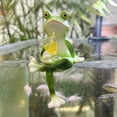thumbnail image 3 of Michellecmm Drinking Frog Planter Pot Hangers Decorative Flower Pot and Vase Hugger Animal Figurines Statues, 3 of 7