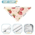 thumbnail image 6 of Dog Bandana 2 Pack,Strawberry Plants Fruit Heart Beige Pattern Bandanas for Dogs,Cat Bandana,Small/ Large Dog Bandana 2 Size,Dog Bandanas, 6 of 6