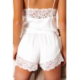 thumbnail image 3 of Ensemble Débardeur et Short en Dentelle Blanche pour Femme, 3 of 7