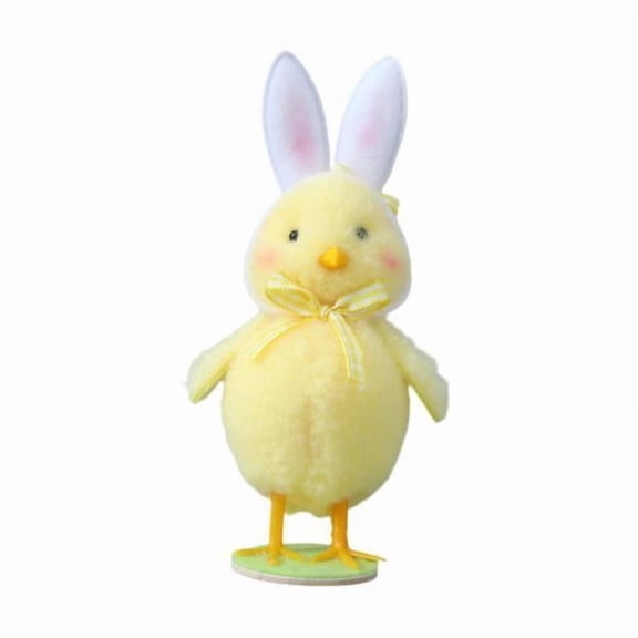 guohui 5xEaster Rabbits Ear Chick Home Furnishing Easter Gift Party Decor Animal Doll Yellow 5 Pcs