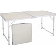 thumbnail image 2 of Folding Tables 4ft Heavy Duty Portable Folding Table, White, 2 of 9