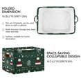 thumbnail image 2 of Yayeee 2 Pack Canvas Storage Basket with Handles for Shelves Fabric Bins Closet Organizer, Christmas Santa Hats, 2 of 8