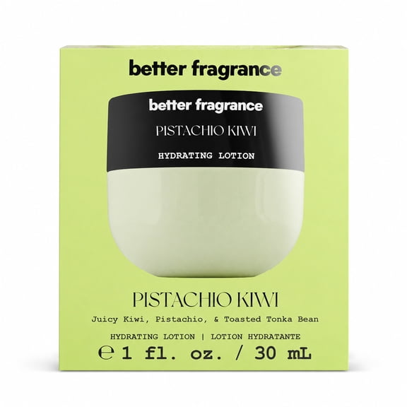Better Fragrance Pistachio Kiwi Body Lotion, Hydrating & Moisturizing Skin Care, Travel Size 30 ml, for Dry Skin, Women