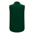 thumbnail image 5 of Green Tshirts for Womens Sleeveless Tops Casual Down Collared Shirt Linen Tank Tops Loose Fit Blouse Work Outfits Womens Shirts, 5 of 6