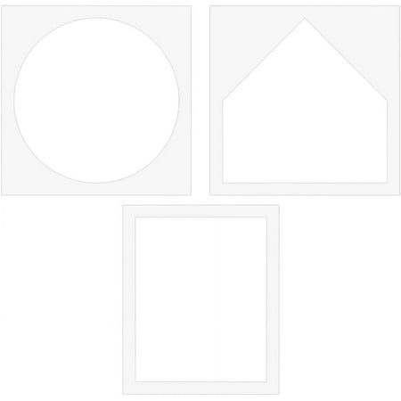 3 Styles Clear Acrylic Bleach Stencil Reusable Painting Stencils Acrylic Art Craft Templates for Fabric Walls Paper Arts Projects Home Decoration Clear