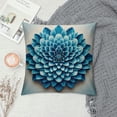thumbnail image 2 of Throw Pillow Covers Decorative Flower Accent Pillow Cases Aesthetic Cute Cushion Pillowcase for Girls Couch Bed Living Room Chair Bedroom Light Blue, 2 of 5