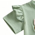 thumbnail image 3 of YIBOSEAN Toddler Baby Girl Outfit Cute Casual Clothes Ruffle Summer Short Sleeve T-Shirt Elastic Waist Shorts Set,Multicolors,2-Piece,Size0-6M/3Y, 3 of 6