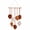 Brown, variant on DIY Macrame Leaf Wall Hanging Kit for Beginners, Boho Feather Wall Decor Craft Set with Cotton Rope, Wooden Beads and Instructions(Brown)