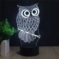 thumbnail image 7 of Owl Night Light 3D Optical Illusion Table Lamp for Kids, USB Switch Touch 7 Color Changing Toys Bed Room Decor Lighting Birthday Gifts for Children Girls Owl Lover, 7 of 7
