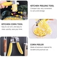 thumbnail image 4 of Clearance Under $5 Corn Stripper Fruit，Stainless Corn Cob Remover Cutter Shaver Kitchen Gadgets Accessories 15X5X3CM, 4 of 8