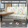 thumbnail image 4 of Circle RV Sofa Split Seat Cover 2-Piece Set Camper Car Bench Cover Washable RV Dinette Seat Covers Universal Size for Travel Trailer Couch, 4 of 7