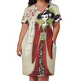 thumbnail image 3 of Sakura Girl Loose Pocket Dress Beachwear Long dress woman summer women's dress 2025, 3 of 7