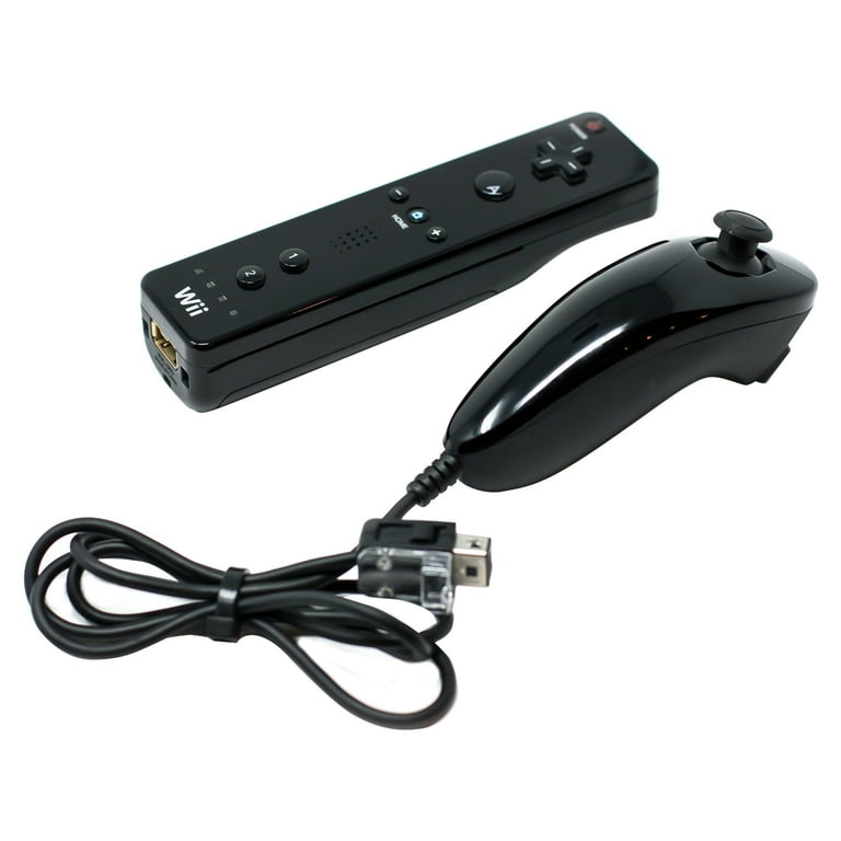 Nintendo Wii Console, Black, Refurbished, Built-in Wi-Fi