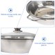 thumbnail image 3 of Olla de cocina de inducción multifuncional Ollas de cocina de acero inoxidable con doble olla caliente con tapa (30 cm), 3 of 6