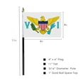 thumbnail image 4 of Promopatriot Virgin Islands State Mini Handheld VI Stick Flag 4x6 inch Polyester with Plastic Pole, 4 of 5
