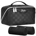 thumbnail image 1 of Bolsa organizadora de viaje para maquillaje BOYATU, juego de 3 piezas, impermeable, 1 of 9