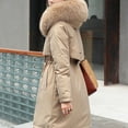 thumbnail image 4 of Fridja Femmes Mode à Capuche Décontracté Fermetures Éclair Ample Manches Longues Bomber Chaud Blouse Manteau Hauts, 4 of 6