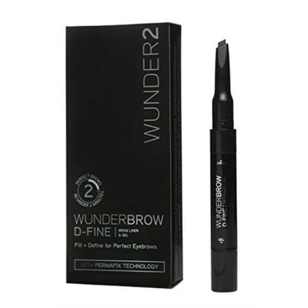 WUNDERBROW D-FINE Long Lasting Eyebrow Pencil & Gel Makeup for Fuller Brows, (Best Eyebrows For Long Face)