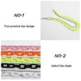 thumbnail image 3 of Waist Chain Manual Round Beads Exaggerative Waist Chain Geometric Hip-Hop Waist Belt Chain for Adult (Fruit Green), 3 of 4