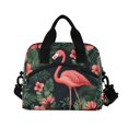 thumbnail image 6 of FORMRS Reusable Lunch Bag for Work School Leakproof Insulated Cooler with Adjustable Shoulder Strap, Red Flamingo Pattern, 6 of 6