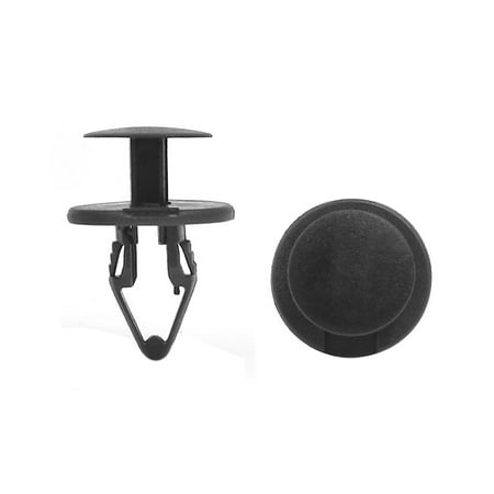 Automotive Trim Clips Unique Bargains 50 pcs 13mm Hole Plastic Bumper Clips Panel Fastener Trim Rivets Black For ()